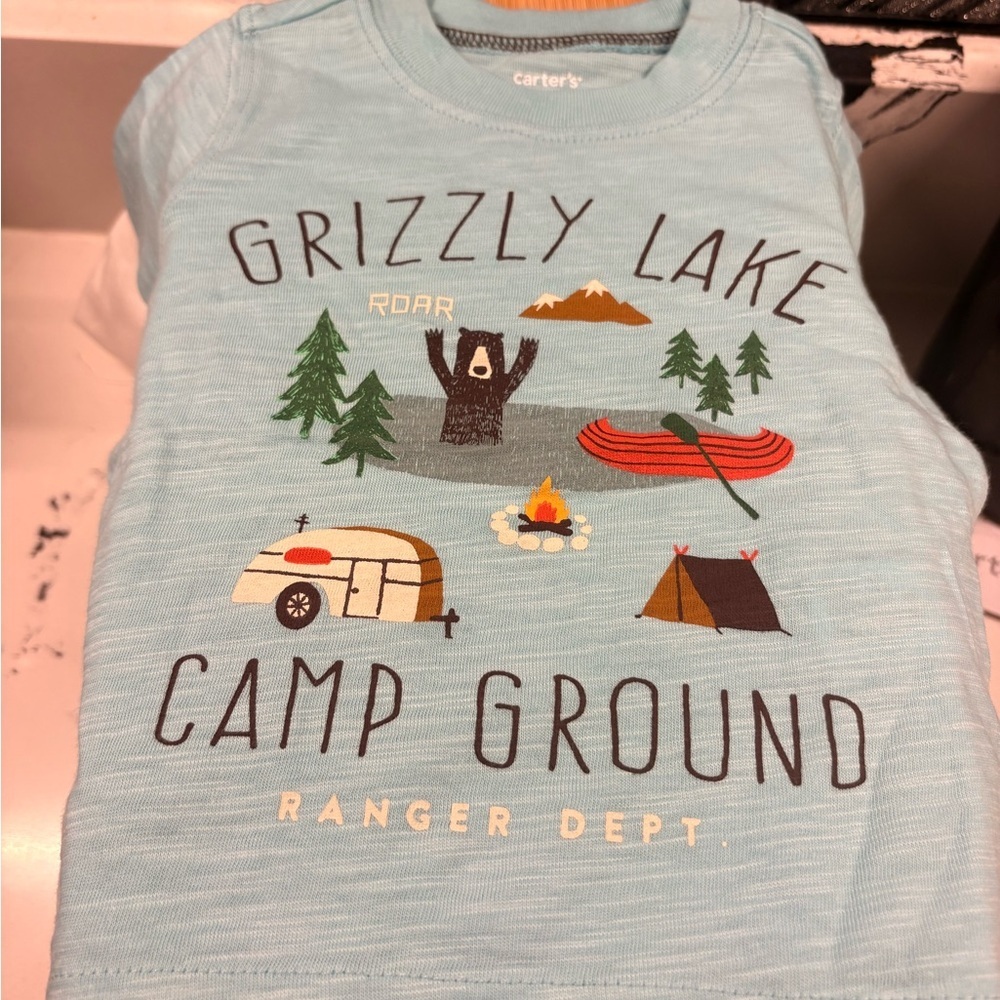 Carter's Aqua Grizzly Lake Camp Tee